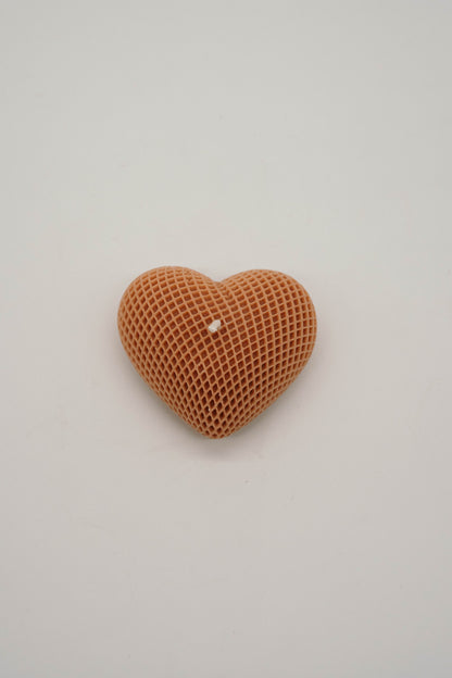 Textured Heart Candle