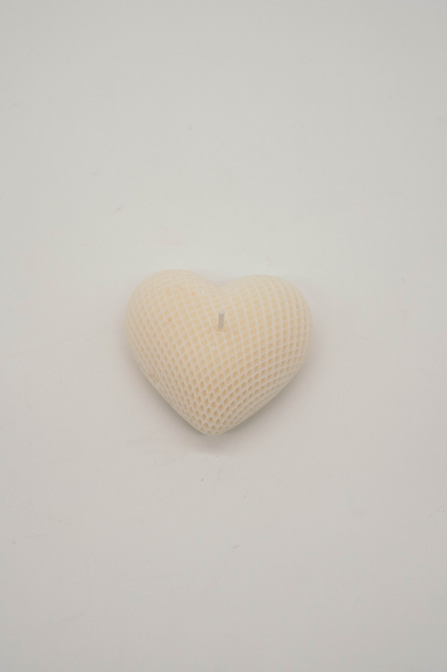 Textured Heart Candle