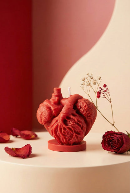 Anatomical Heart Candle