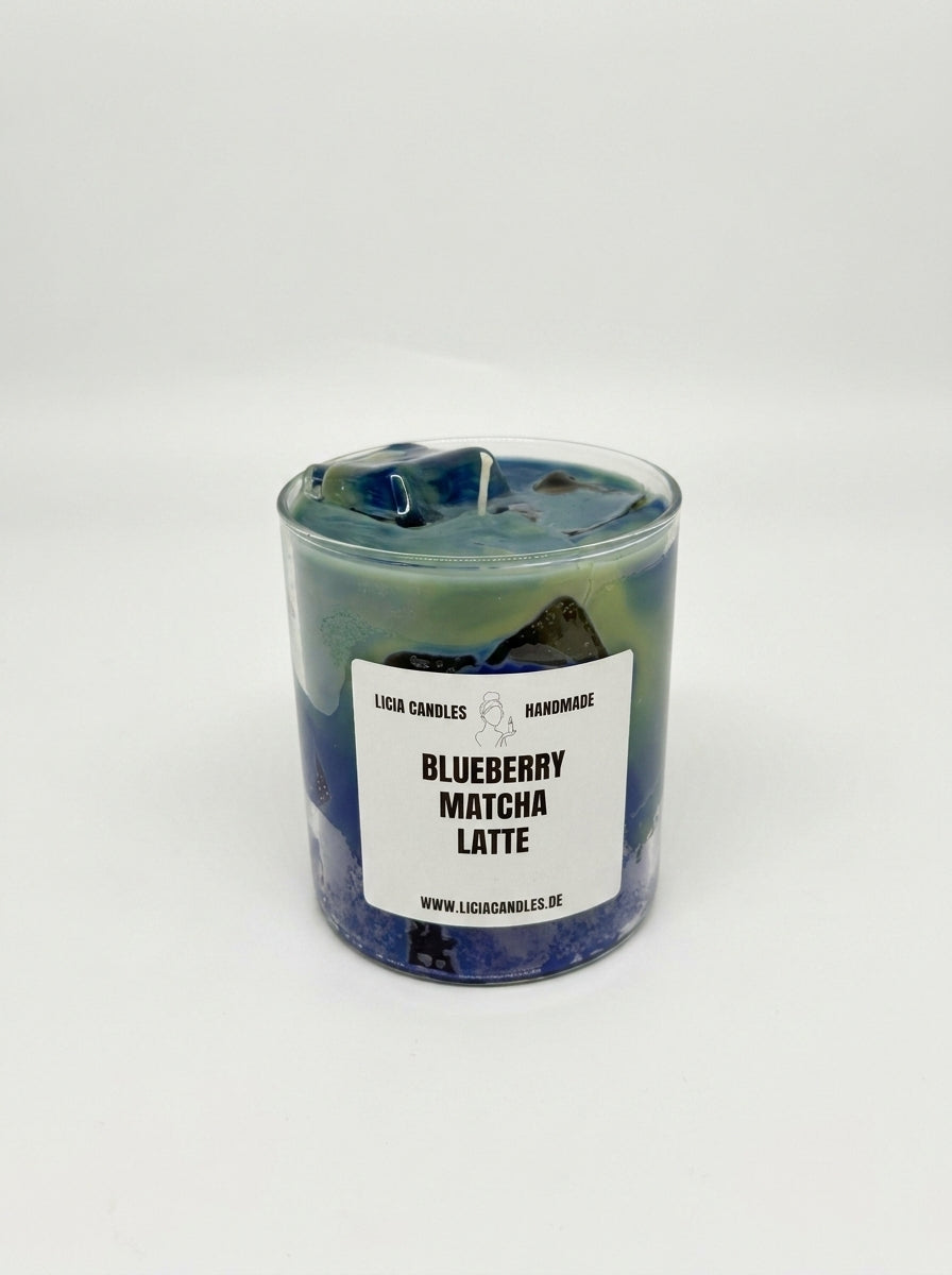 Blueberry Matcha Latte