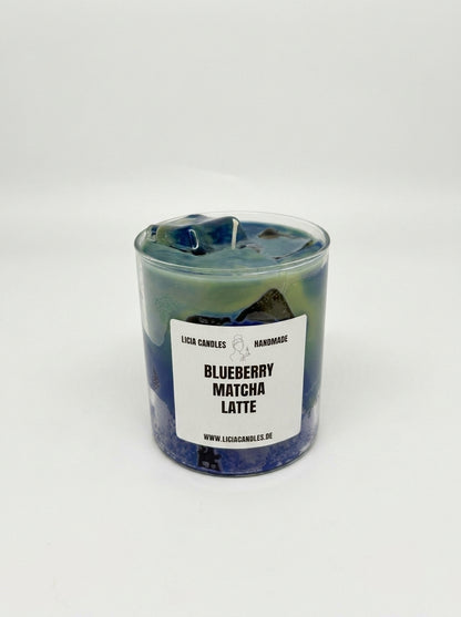 Blueberry Matcha Latte