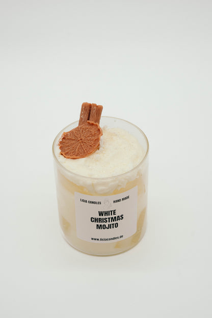 White Christmas Mojito Candle