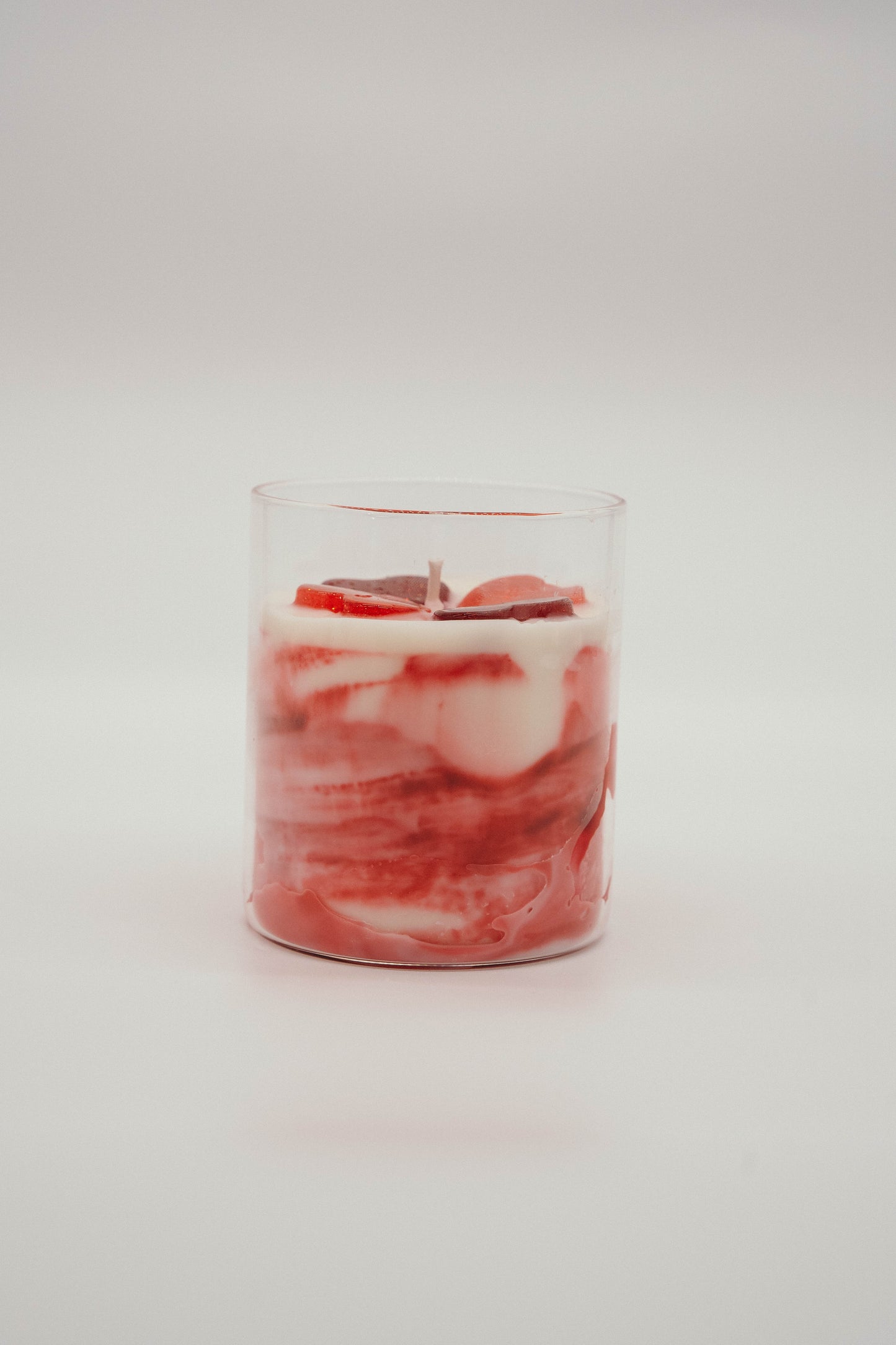 Marble Hearts Candle