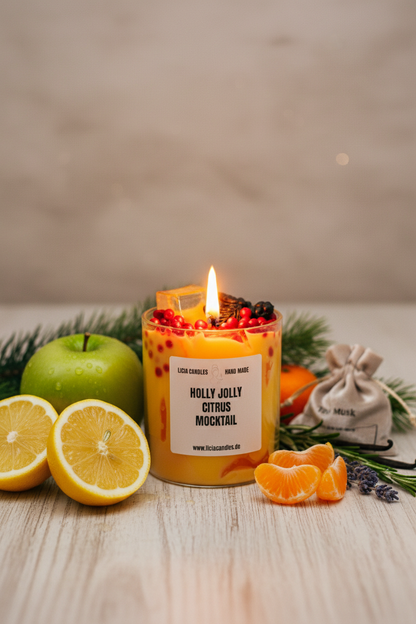 Holly Jolly Citrus Mocktail Candle