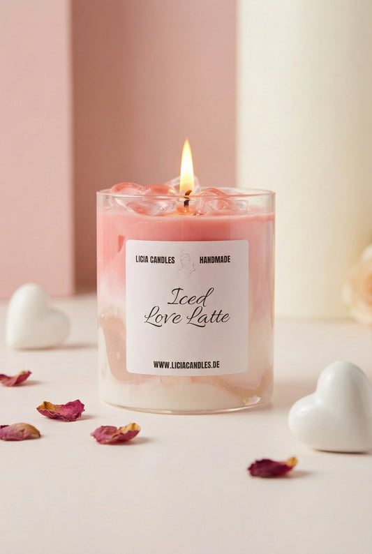 Iced Love Latte Candle