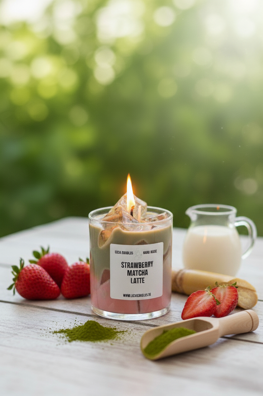 Strawberry Matcha Latte Candle