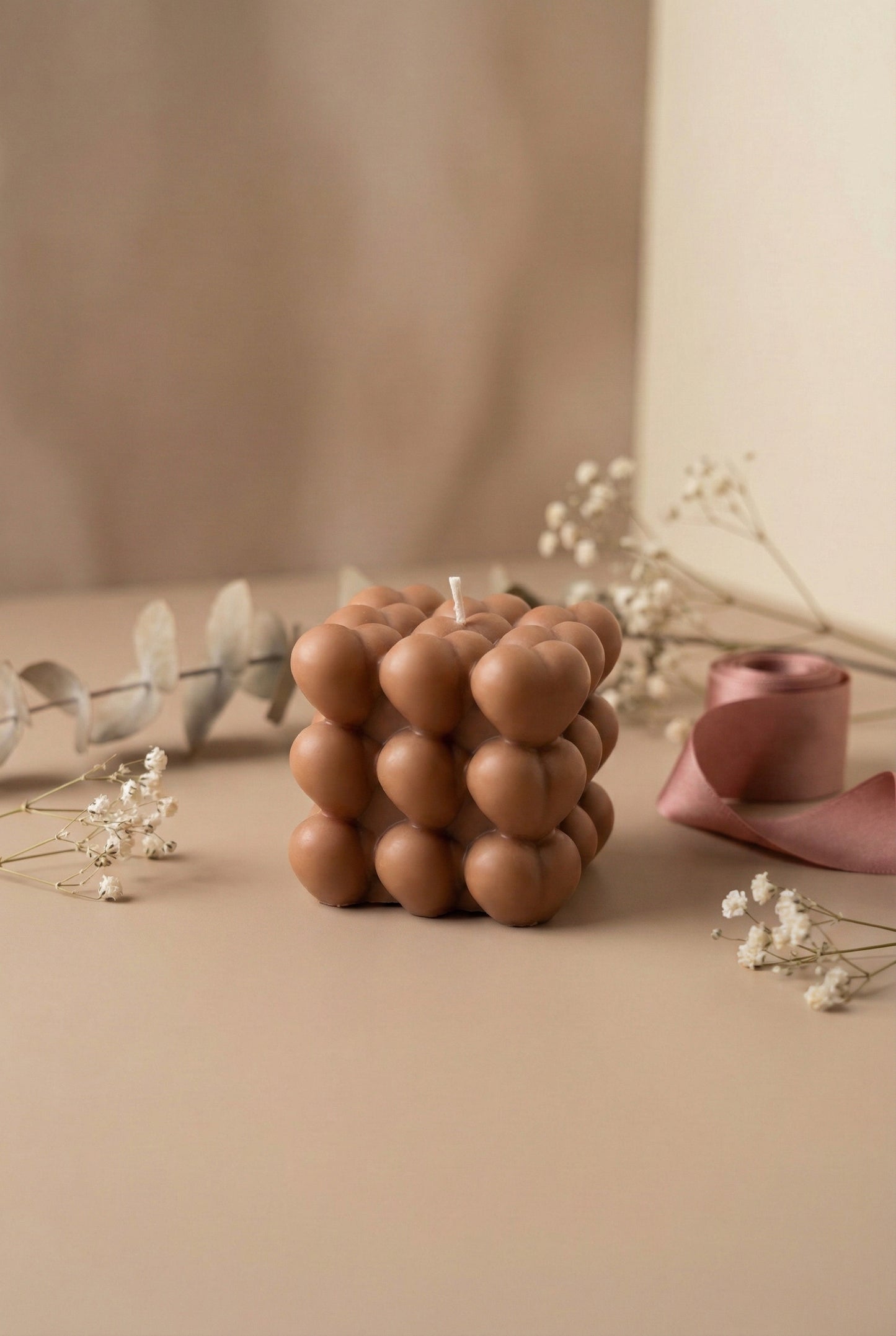 Heart Bubble Candle