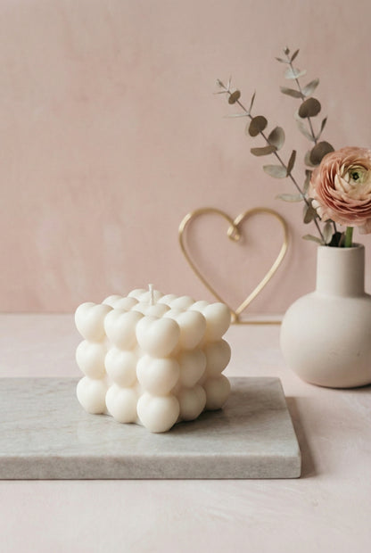 Heart Bubble Candle